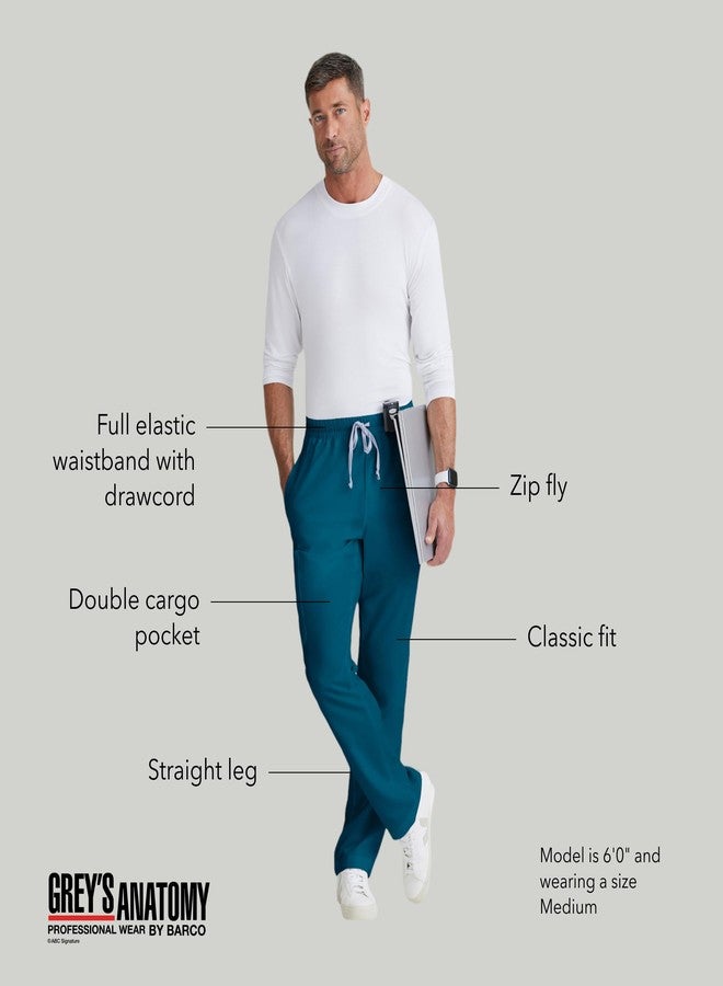 باركو بنطال طبي كلاسيكي من باركو، مستوحى من مسلسل غريز أناتومي، طراز إيفان، للرجال - باهاما، بنطال طبي بخمسة جيوب وسحاب أمامي، يتميز بنسيج مطاطي طبيعي مقاوم للبقع، ولمسة نهائية فائقة النعومة - مقاس كبير، قصة عادية - Image 4